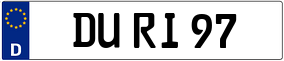 Trailer License Plate